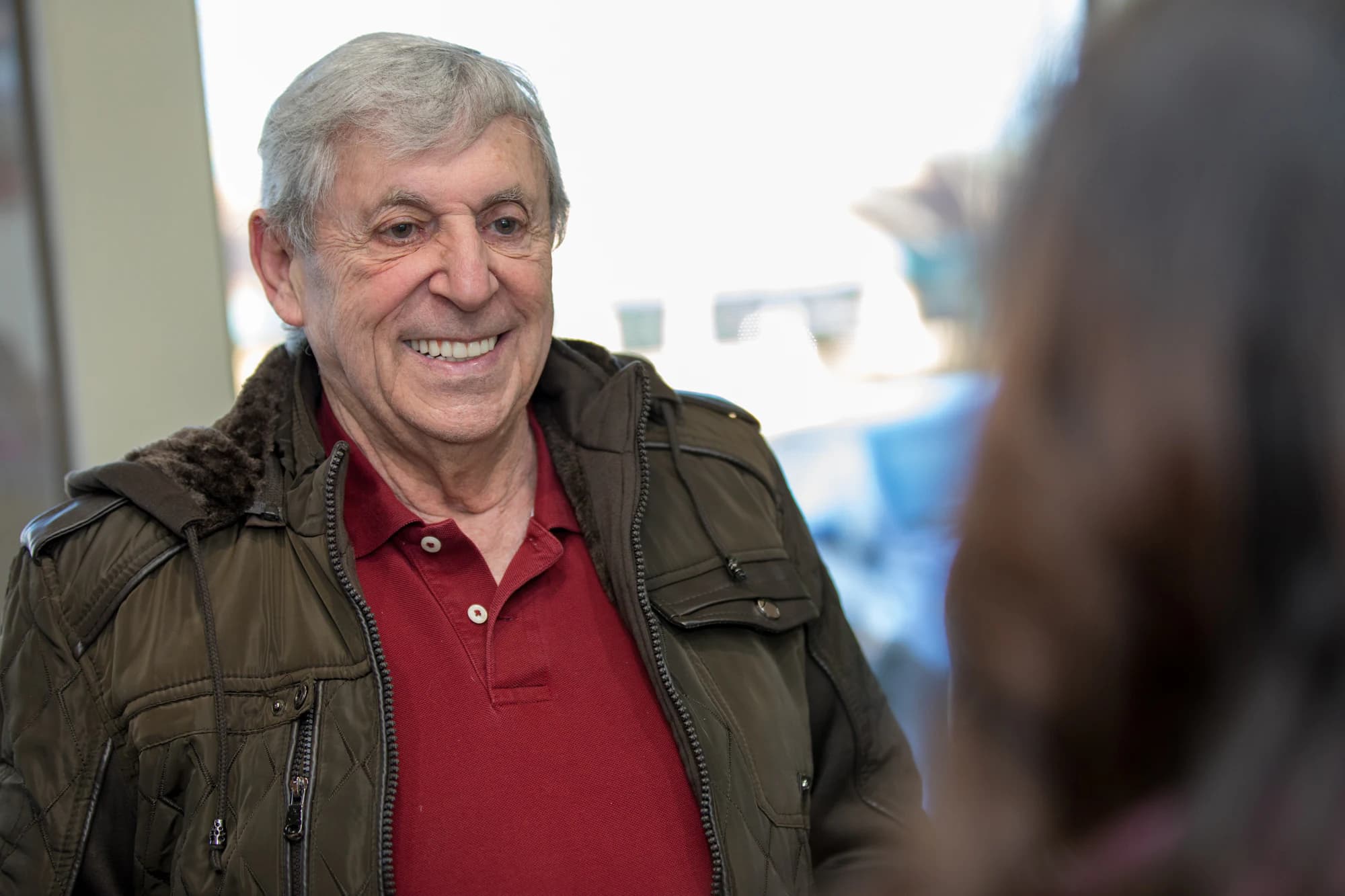 Patient arriving for a dental implant consultation